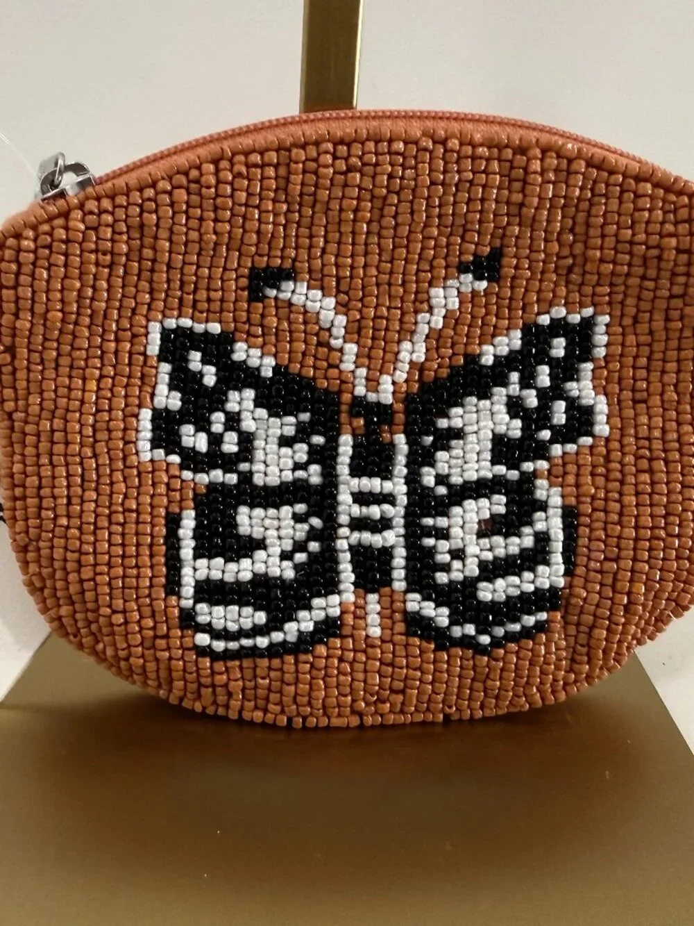 Free People Mariposa New with Tags Beaded Butterfly Clutch - Orange